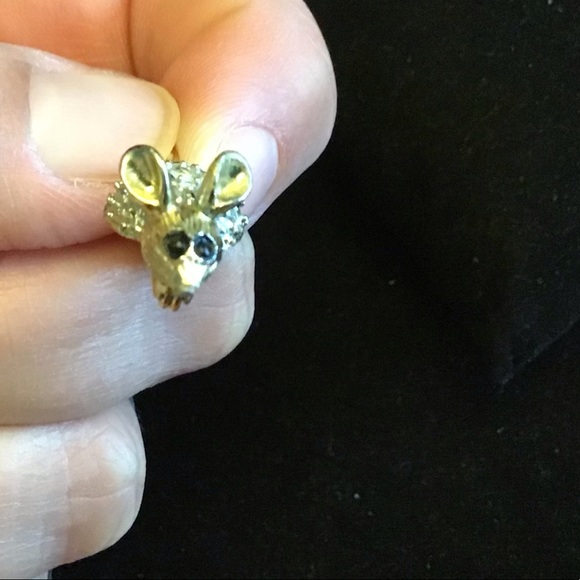 2 VINTAGE MICE TACK PIN BROOCHES - Picture 7 of 8